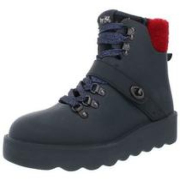 COACH Urban Shearling Hiker Boots Lace Up Rubber NIB - Picture 5 of 13